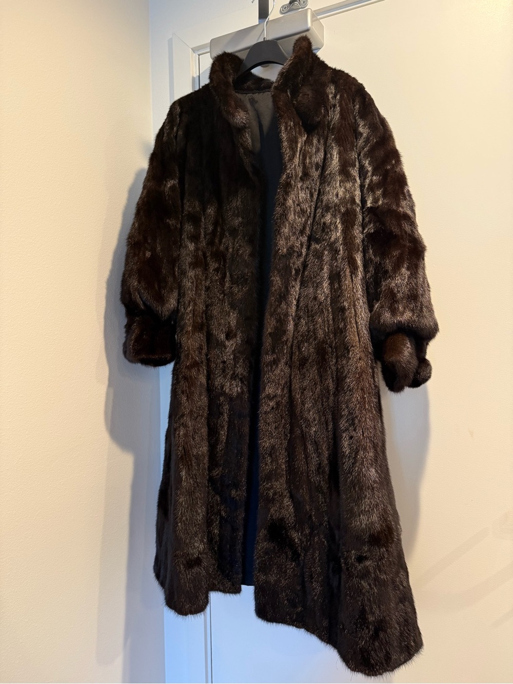 Vogue SAGA mink full-length swing coat